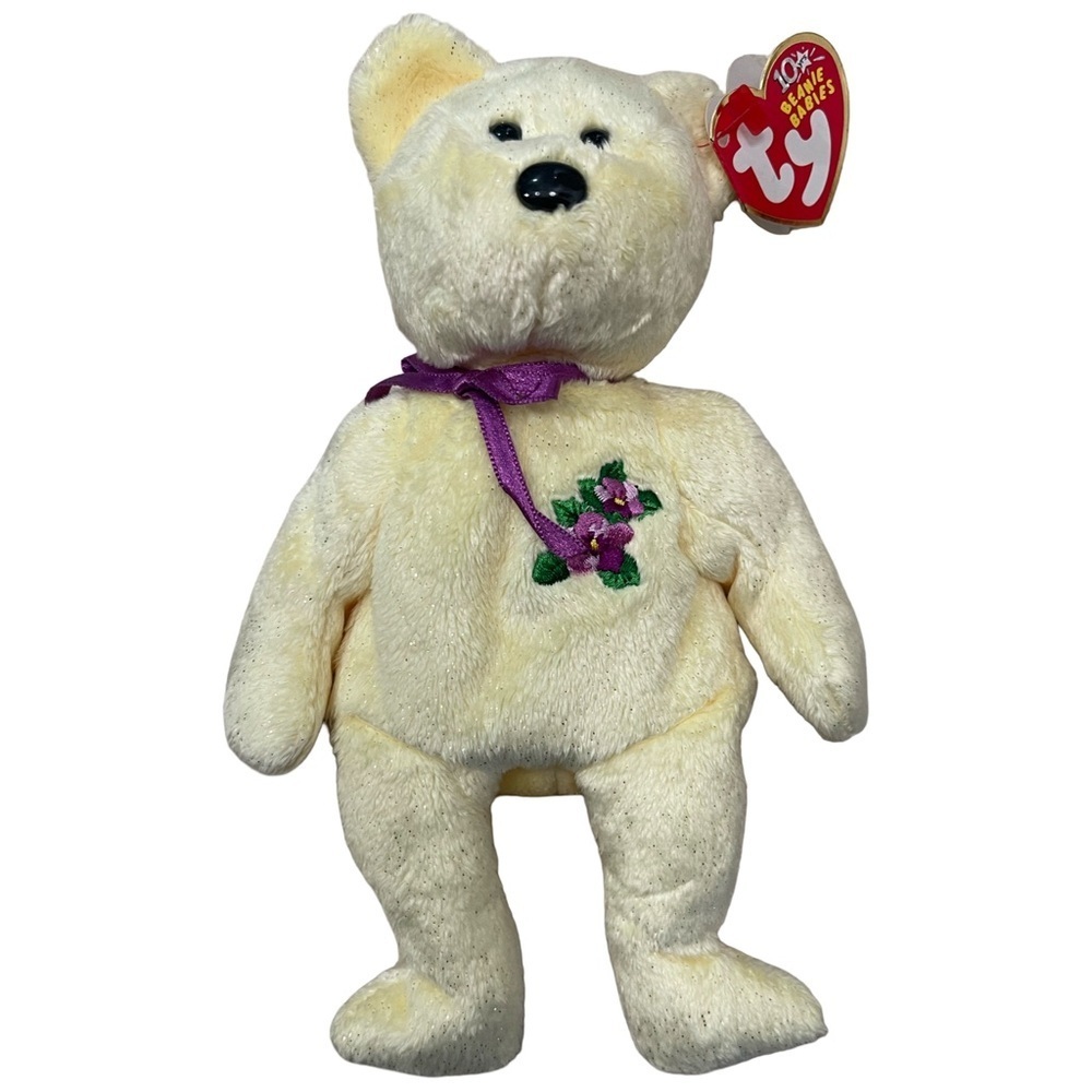 Ty Beanie Baby Bear with Swing Tag 8" Mother 2002